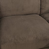 Brown 3-Piece Corduroy Sectional Sofa with Right-Facing Chaise and Lift-Top