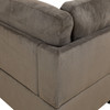 Brown 3-Piece Pineapple Velvet Sectional Sofa with Right-Facing Chaise