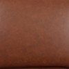 Brown 2-Piece Top-Grain Leather Modular Loveseat with Double Track Arms