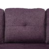 Amaranth 3-Piece Linen-Leather Sectional with Right-Facing Chaise Storage