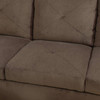 Brown 3-Piece Pineapple Fabric Sectional Sofa with Right-Facing Chaise