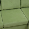 Apple Green 4-Piece Massa Flannel Modular Corner Sectional Sofa with Armless