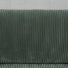 Brown Corduroy Fabric Padded Modular Sectional Ottoman with Nailhead Trim