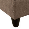Coffee Brown 3-Piece Flannel Sectional Sofa with Right-Facing Chaise and Ottoman