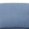 Grayish Blue 2-Piece Calico Sectional Sofa with Left-Facing Chaise and Dark Legs