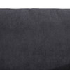 Dark Gray 2-Piece Corduroy Modular Loveseat with Double Track Arms and Nailhead