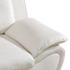 White 3-Piece Faux Leather Living Room Set with Sofa Loveseat and Armchair