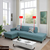 Lake Green 2-Piece Calico Sectional Sofa with Left-Facing Chaise and Track Arms