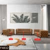 Brown 3-Piece Microfiber Chesterfield Living Room Set with Sofa Loveseat