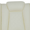 White 3-Piece Breathable Leather Reclining Living Room Set with LED Lighting