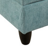 Water Green 3-Piece Flannel Sectional Sofa with Left-Facing Chaise and Lift-Top