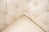 White Sofa Leather Sofa with Accent Chairs Ottomans and Supportive Cushioning