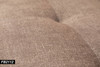 Taupe Linen Convertible Sleeper Sofa with Adjustable Construction and Cushioning