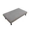 Gray Calico Convertible Sleeper Sofa with Adjustable Construction and Cushioning