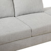 Light Gray 2-Piece Linen-Look Sectional Sofa with Right-Facing Chaise and Finish