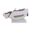 A21 White Full-Body Massage Chair with Coordinated Lower Section and Seat Arm