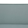 Lake-green Calico Convertible Sleeper Sofa with Adjustable Construction