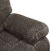 Dark Brown 3-Piece Microfiber Reclining Living Room Set with Sofa Loveseat