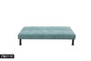 Seafoam Green Linen Convertible Sleeper Sofa with Adjustable Construction