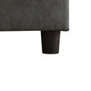 Dark Gray 2-Piece Flannelette Pull-Out Sleeper Sectional with Right-Facing