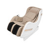 A26 White Full-Body Electric Massage Chair with Enclosed Foot Compartment