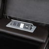 Dark Brown 3-Piece Top-Grain Leather Reclining Living Room Set with Consoles
