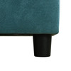 Green 2-Piece Flannelette Pull-Out Sleeper Sectional with Left-Facing Storage