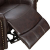 Brown 3-Piece Semi-PU Synthetic Leather Manual Reclining Living Room Set