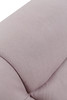 Light Pink Rubber Cloth Recliner Chair with High Back and Padded Arms and Design