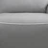 Light Gray 3-Piece Breathable Leather Power Reclining Living Room Set with LED
