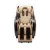 A08S Brown Full-Body Electric Massage Chair with Integrated Arm Panels