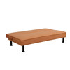 Orange Calico Room Convertible Sleeper Sofa with Adjustable Construction