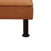 Dark Orange Flannel Living Room Convertible Sleeper Sofa with Upholstered Design