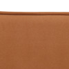 Dark Orange Flannel Living Room Convertible Sleeper Sofa with Upholstered Design