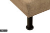 Pale Brown Linen Convertible Sleeper Sofa with Adjustable Construction