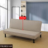 Khaki Flannel Convertible Sleeper Sofa with Adjustable Construction and Profile