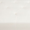 White Sherpa Lounger with Furniture Focused Design and Supportive Construction