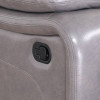 White 3-Piece Bonded Leather Reclining Living Room Set with Cup Holder Consoles