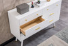 Modern Stone-Look MDF Storage Cabinet with Wood Construction