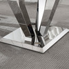 White Gold Genuine Marble Dining Table