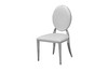 Gold Black Leatherette Dining Chair Set of 2