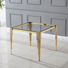 Clear Gold Premium Tempered Glass Dining Table