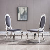 Gold Black Premium PU Upholstered Dining Chair Set of 2