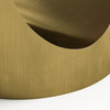 White Gold Metal Dining Table