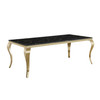 White Gold Genuine Marble Dining Table
