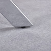Clear Silver Glass Top Console Table