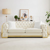 Black Velvet Upholstered Loveseat