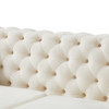 Grey Velvet Upholstered Loveseat