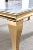 White Gold Genuine Marble Coffee Table
