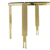 Clear Silver Glass Top Dining Table